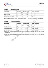 TLE7272D Datasheet Page 5