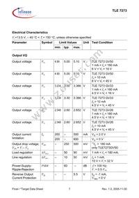 TLE7273G V50 Datasheet Page 7