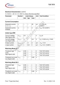 TLE7273G V50 Datasheet Page 8