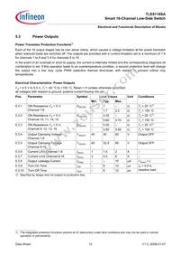 TLE8116SA Datasheet Page 13