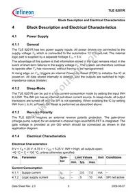 TLE8201RAUMA1 Datasheet Page 9