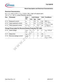 TLE8201RAUMA1 Datasheet Page 10