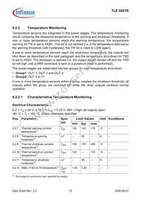 TLE8201RAUMA1 Datasheet Page 12
