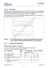 TLE8201RAUMA1 Datasheet Page 21