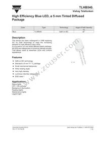 TLHB5401 Datasheet Cover