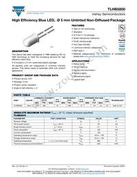 TLHB5800 Datasheet Cover