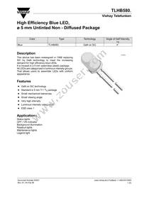 TLHB5801 Datasheet Cover