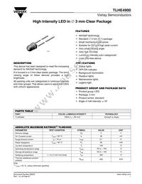 TLHE4900 Datasheet Cover