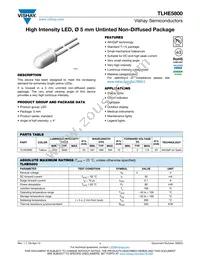 TLHE5800 Datasheet Cover