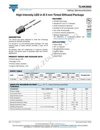 TLHK4600 Datasheet Cover