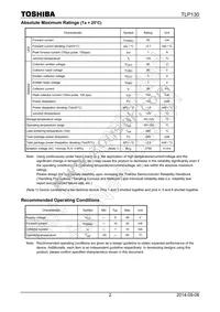 TLP130(GB-TPR Datasheet Page 2