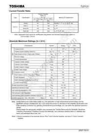 TLP131(GB-TPR Datasheet Page 2