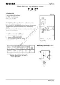 TLP137(F) Datasheet Cover