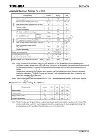 TLP161G(U Datasheet Page 2