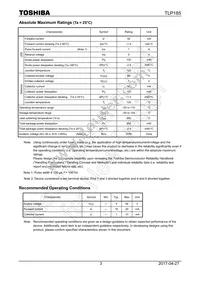TLP185(TPR Datasheet Page 3