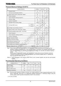 TLP3023SF Datasheet Page 2