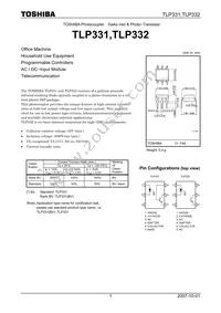 TLP331(BV Datasheet Cover