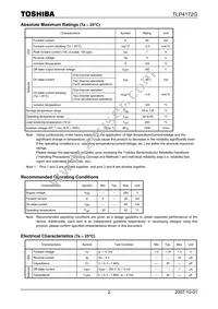 TLP4172G(F) Datasheet Page 2