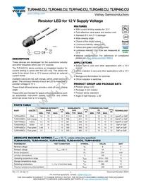 TLRG4400CU Datasheet Cover