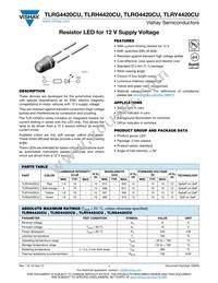 TLRG4420CU Datasheet Cover