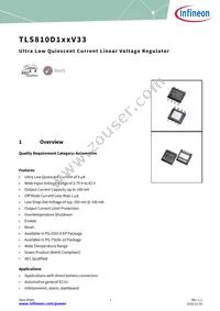 TLS810D1EJV33XUMA1 Datasheet Cover