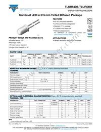 TLUR5401 Datasheet Cover