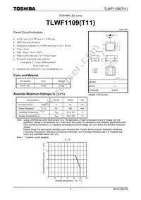 TLWF1109(T11(O Datasheet Cover