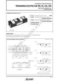 TM400DZ-H Datasheet Cover