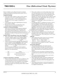 TMA126G-L Datasheet Page 8