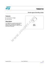 TMBAT49FILM Datasheet Cover