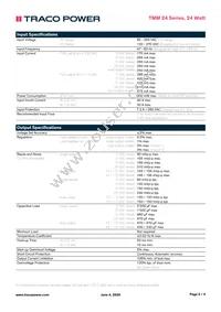 TMM 24215C Datasheet Page 2