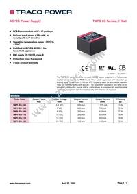 TMPS 03-109 Datasheet Cover