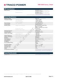 TMR 3-4823WIE Datasheet Page 3