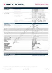 TMR 6-4822WI Datasheet Page 3