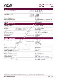 TMV 0509S Datasheet Page 2