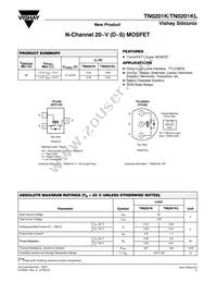 TN0201K-T1-E3 Datasheet Cover