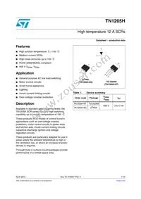 TN1205H-6G Datasheet Cover