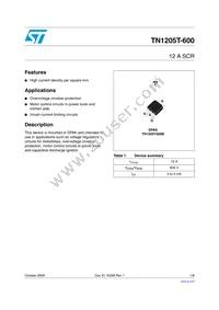 TN1205T-600B Datasheet Cover