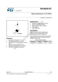 TN1605H-6T Datasheet Cover