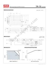 TP-75D Datasheet Page 3