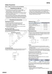 TP70-1A1 Datasheet Page 5