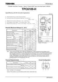 TPC6109-H(TE85L Datasheet Cover