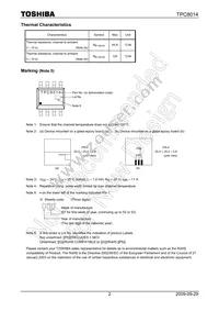 TPC8014(TE12L Datasheet Page 2