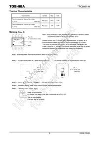 TPC8021-H(TE12LQ Datasheet Page 2