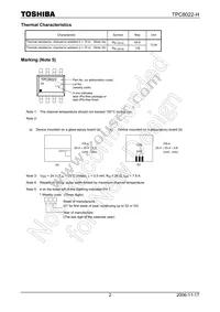 TPC8022-H(TE12LQ Datasheet Page 2