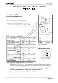 TPC8113(TE12L Datasheet Cover