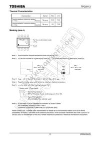 TPC8113(TE12L Datasheet Page 2