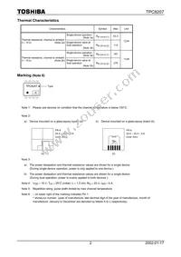 TPC8207(TE12L Datasheet Page 2