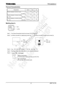 TPCA8009-H(TE12L Datasheet Page 2