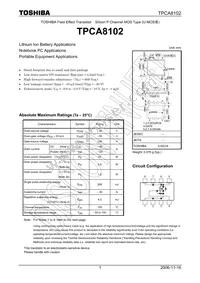 TPCA8102(TE12L Datasheet Cover
